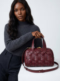 Cross Lanes Bag Full Grain Leather - Maroon